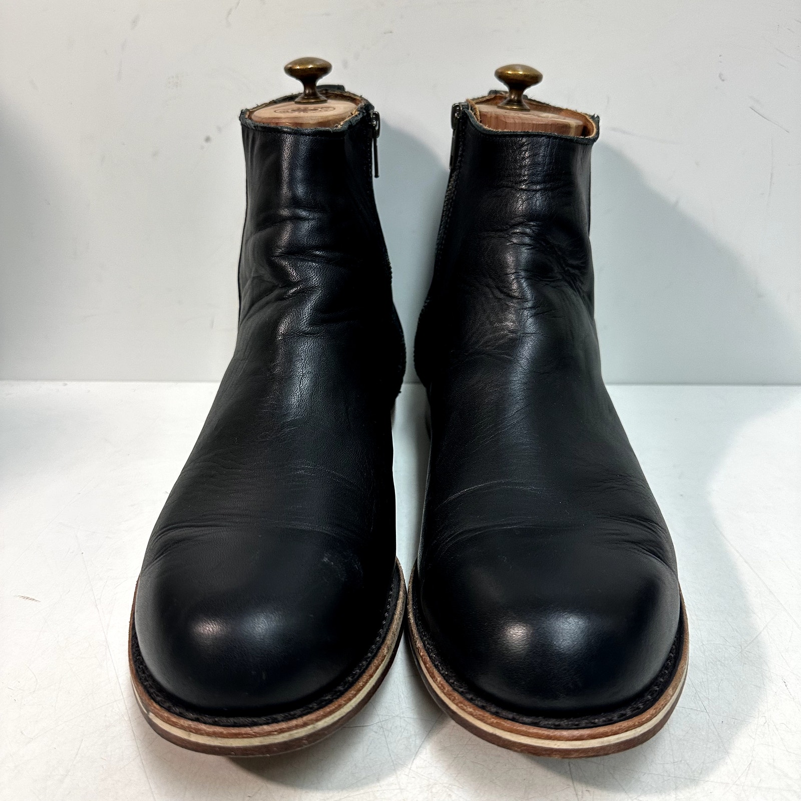Euc Rancourt & Co. X Helm Pablo Boot Zipper Moto Made In Maine Usa 11.5 D — image 4 of 8